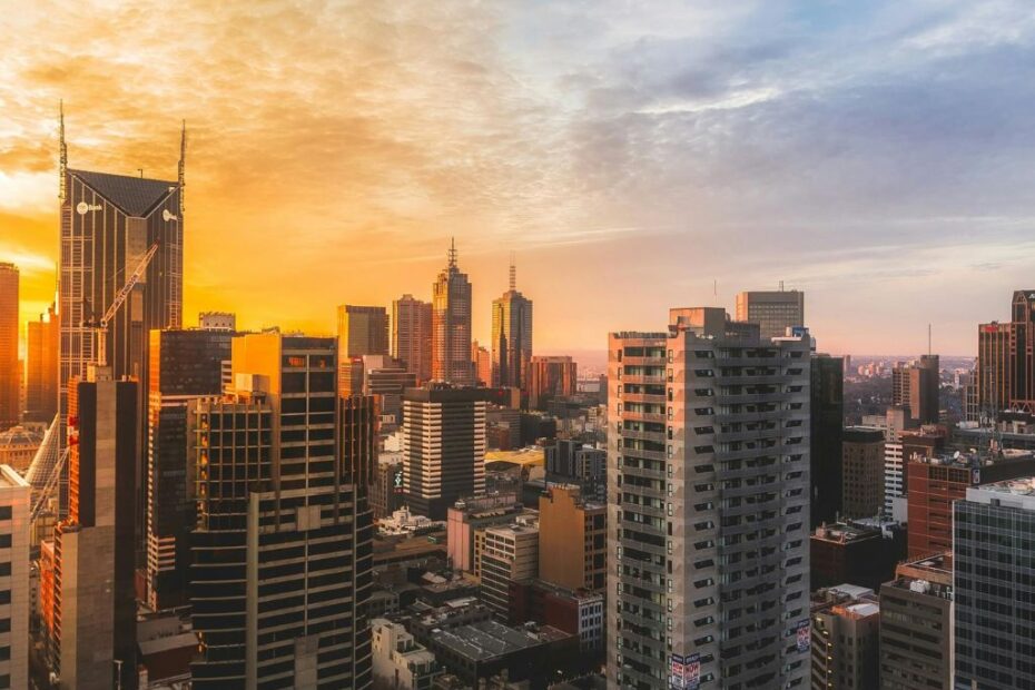 Imagem de Melbourne para ilustrar conteúdo sobre intercâmbio na Austrália.